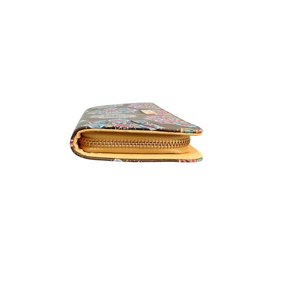 Simply Southern Beach Wallet Brown Colorful Elephant Mandala Gold Zipper Close - Picture 6 of 13